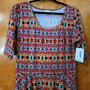 Lularoe Nicole skater dress 2XL nwt